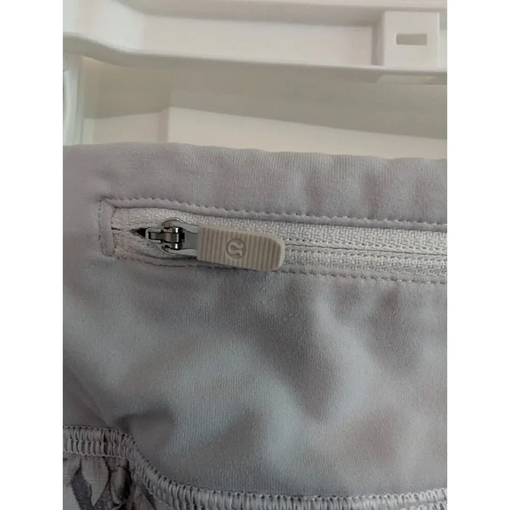 Lululemon 2 Pace Rival Skirt gray floral Mini Twine White golf tennis pickleball